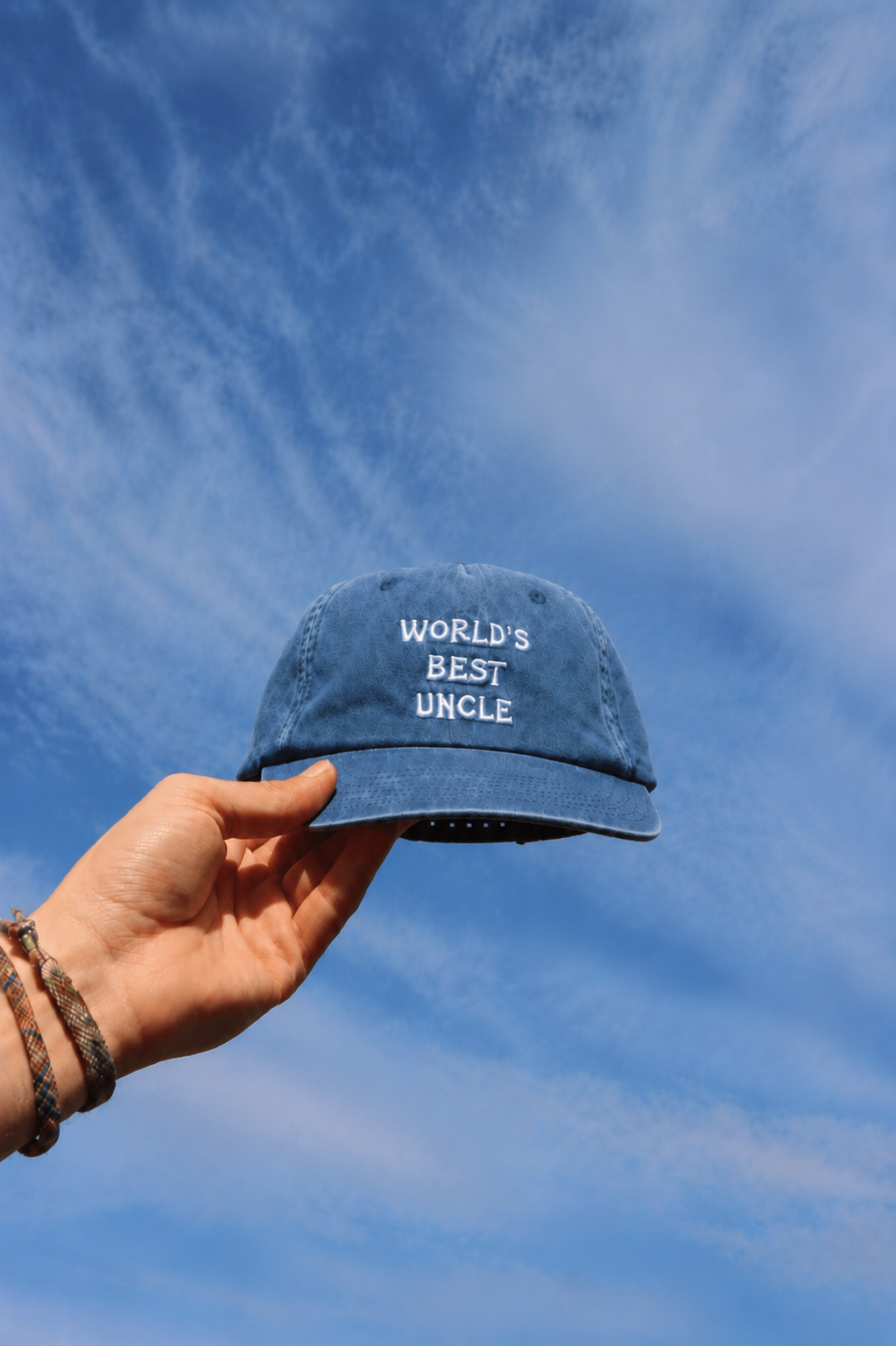 . World's Best Uncle Hat - Denim